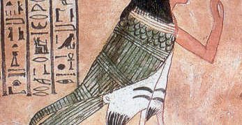 Ba representado na forma de um pássaro Tumba No.359 em Deir El Medina