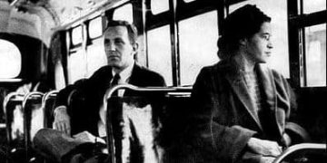 Rosa Parks sull'autobus