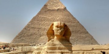 The Sphinx and the Pyramid of Giza