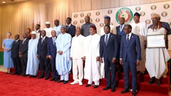 Les dirigeants des pays membres de la Cédéao, samedi 29 juin 2019, à Abuja, au Nigeria